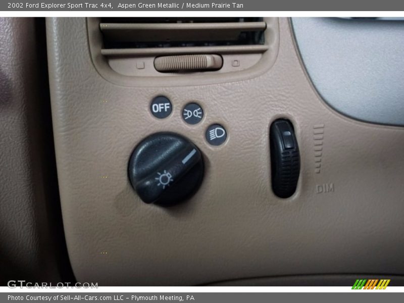 Aspen Green Metallic / Medium Prairie Tan 2002 Ford Explorer Sport Trac 4x4