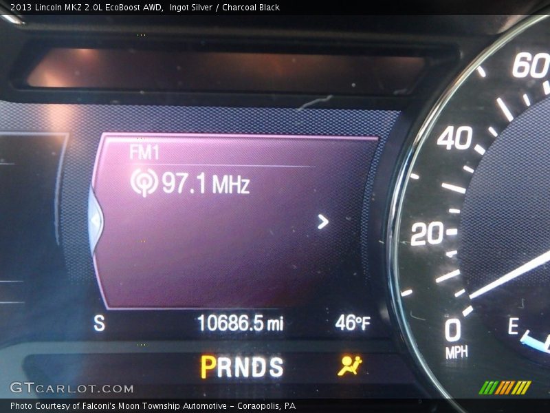 Ingot Silver / Charcoal Black 2013 Lincoln MKZ 2.0L EcoBoost AWD