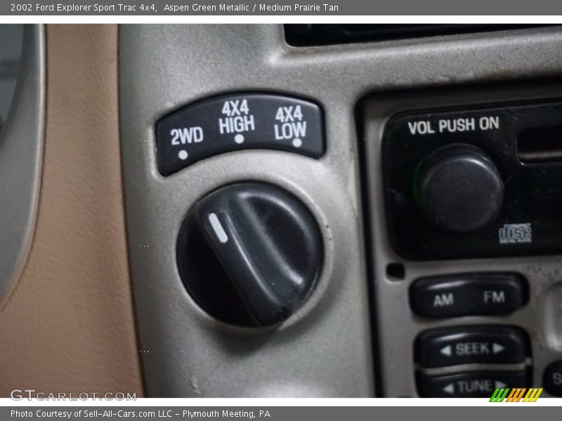 Aspen Green Metallic / Medium Prairie Tan 2002 Ford Explorer Sport Trac 4x4