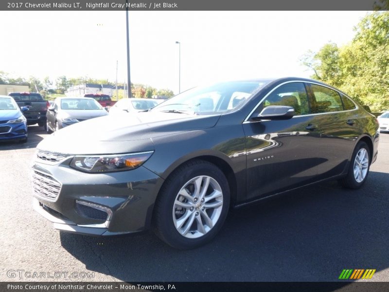 Nightfall Gray Metallic / Jet Black 2017 Chevrolet Malibu LT