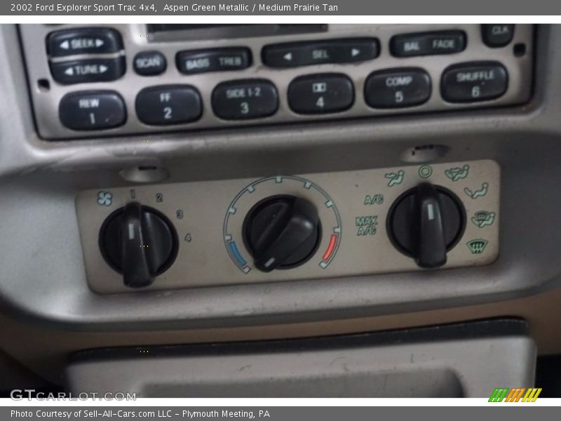 Aspen Green Metallic / Medium Prairie Tan 2002 Ford Explorer Sport Trac 4x4