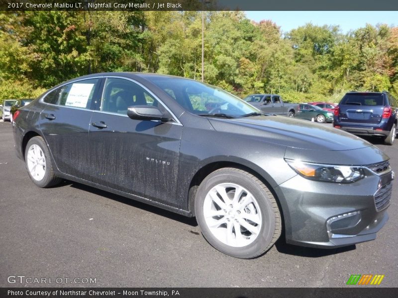 Nightfall Gray Metallic / Jet Black 2017 Chevrolet Malibu LT