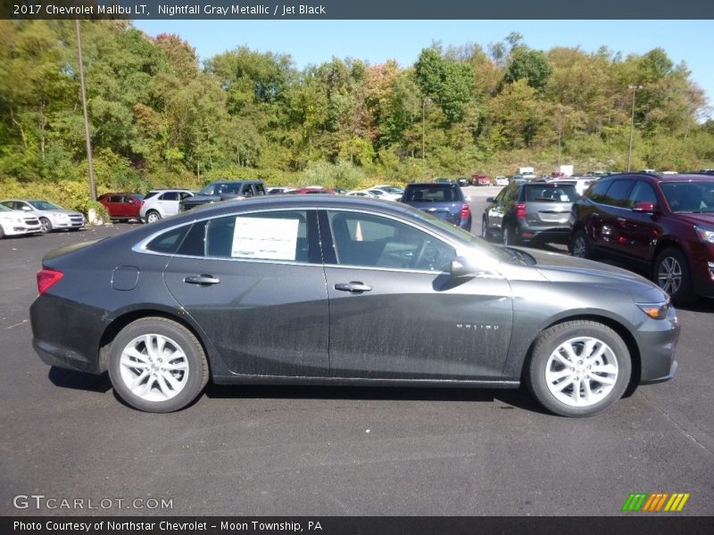 Nightfall Gray Metallic / Jet Black 2017 Chevrolet Malibu LT