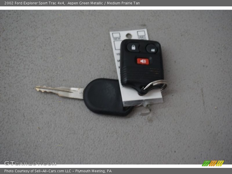 Aspen Green Metallic / Medium Prairie Tan 2002 Ford Explorer Sport Trac 4x4