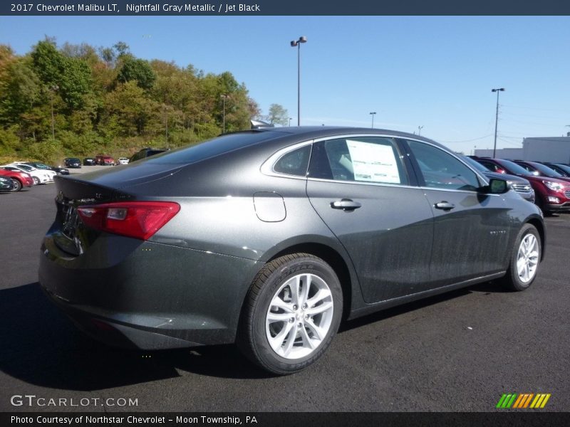 Nightfall Gray Metallic / Jet Black 2017 Chevrolet Malibu LT