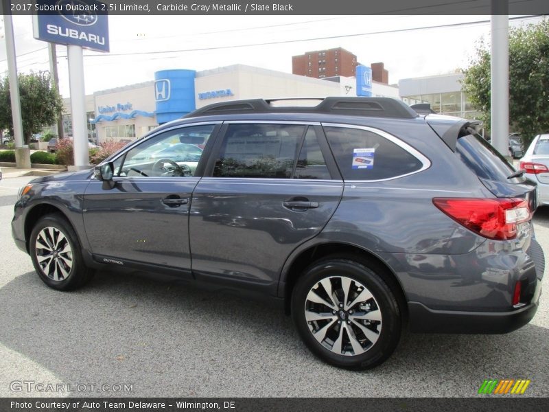 Carbide Gray Metallic / Slate Black 2017 Subaru Outback 2.5i Limited