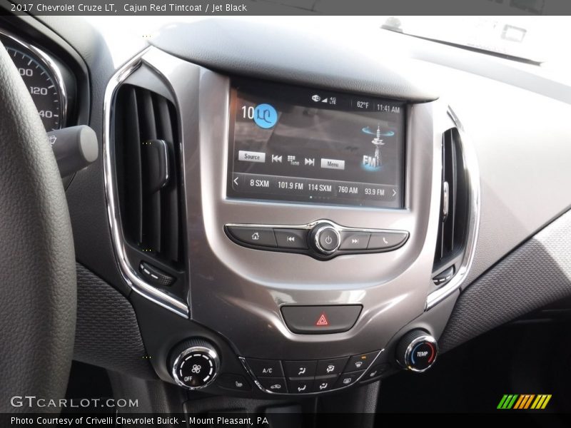 Cajun Red Tintcoat / Jet Black 2017 Chevrolet Cruze LT