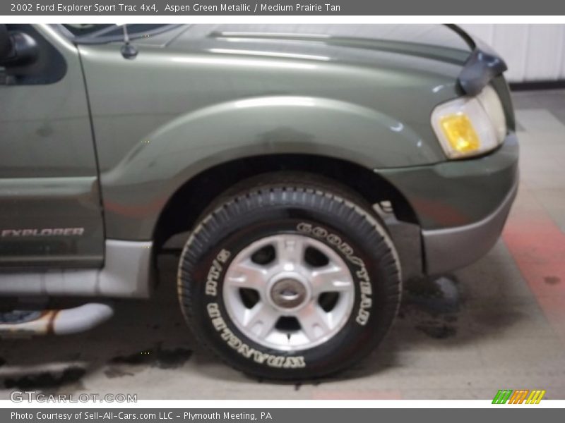 Aspen Green Metallic / Medium Prairie Tan 2002 Ford Explorer Sport Trac 4x4