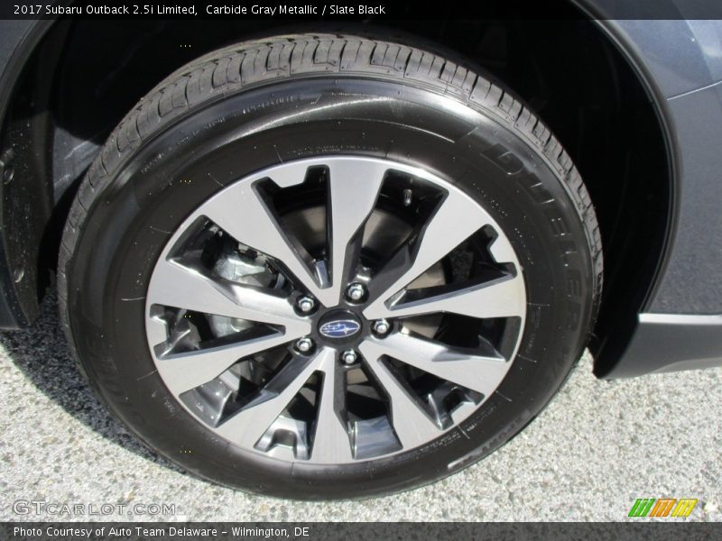 Carbide Gray Metallic / Slate Black 2017 Subaru Outback 2.5i Limited