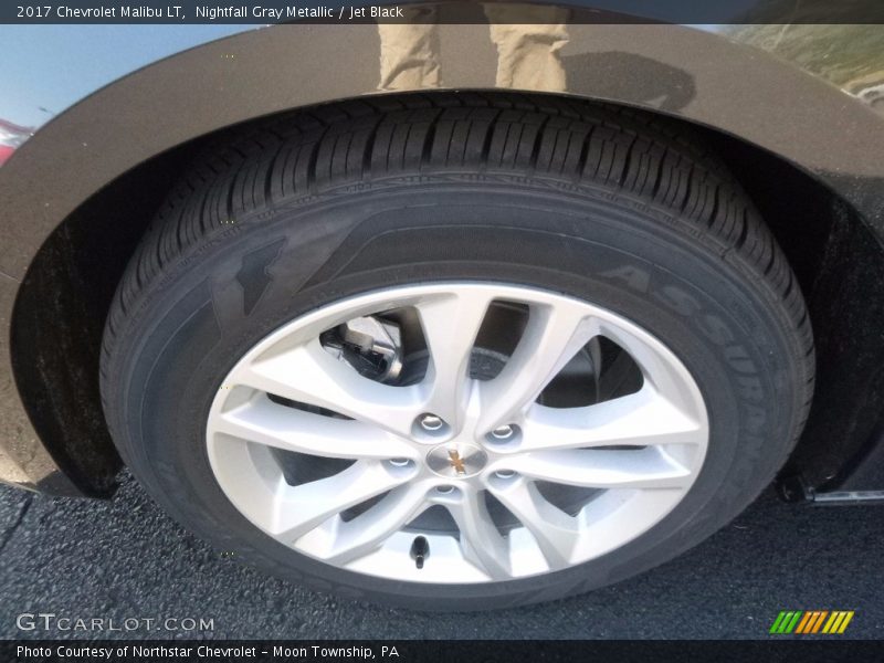 Nightfall Gray Metallic / Jet Black 2017 Chevrolet Malibu LT