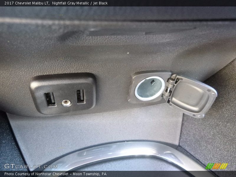 Nightfall Gray Metallic / Jet Black 2017 Chevrolet Malibu LT