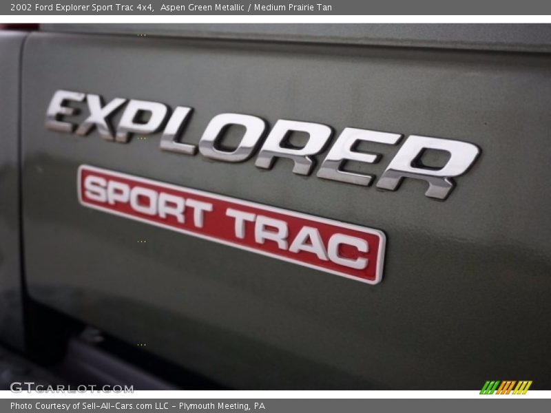 Aspen Green Metallic / Medium Prairie Tan 2002 Ford Explorer Sport Trac 4x4