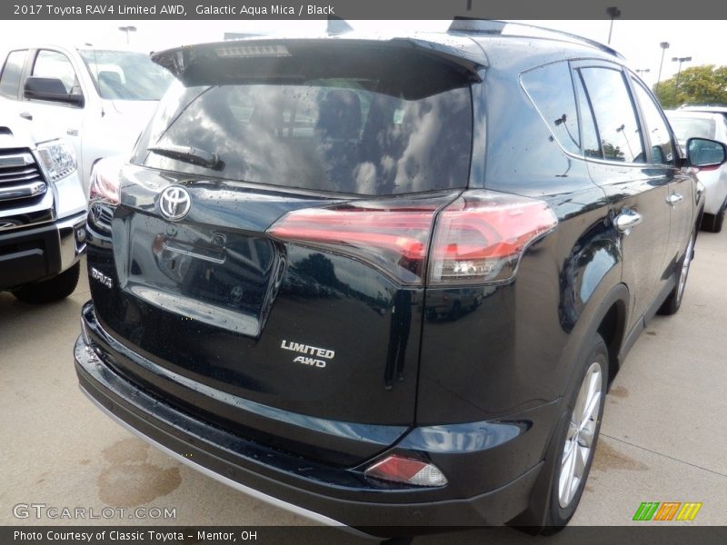 Galactic Aqua Mica / Black 2017 Toyota RAV4 Limited AWD