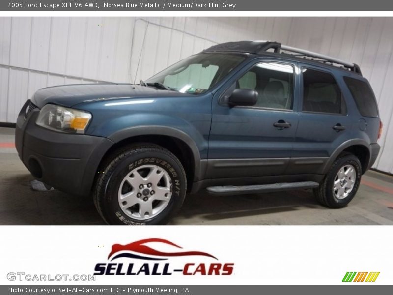 Norsea Blue Metallic / Medium/Dark Flint Grey 2005 Ford Escape XLT V6 4WD