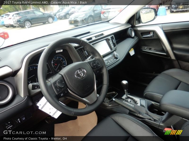 Galactic Aqua Mica / Black 2017 Toyota RAV4 Limited AWD