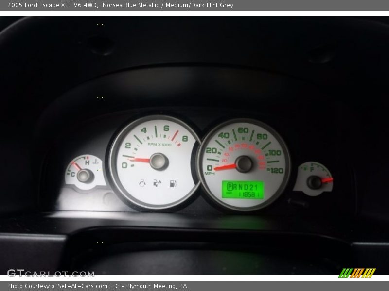 Norsea Blue Metallic / Medium/Dark Flint Grey 2005 Ford Escape XLT V6 4WD