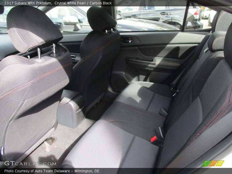 Rear Seat of 2017 WRX Premium