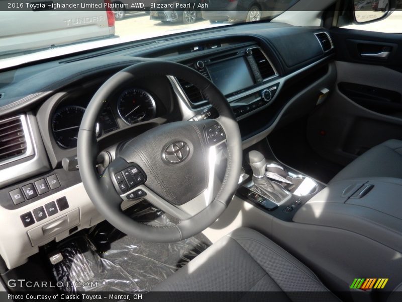 Blizzard Pearl / Ash 2016 Toyota Highlander Limited Platinum AWD