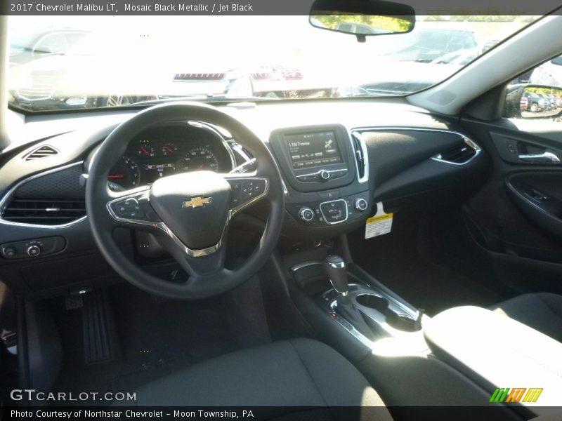 Mosaic Black Metallic / Jet Black 2017 Chevrolet Malibu LT