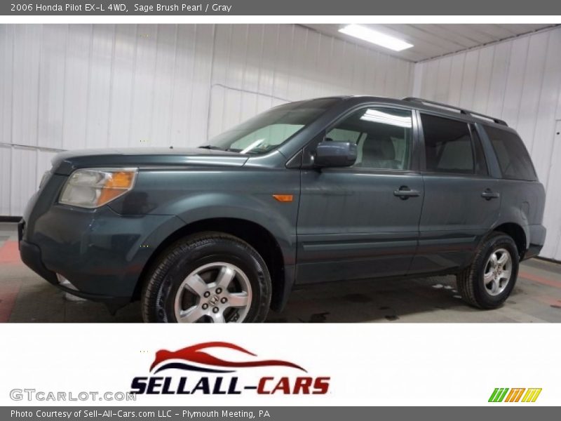 Sage Brush Pearl / Gray 2006 Honda Pilot EX-L 4WD