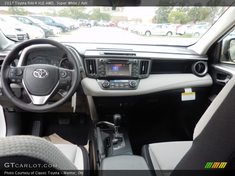 Super White / Ash 2017 Toyota RAV4 XLE AWD