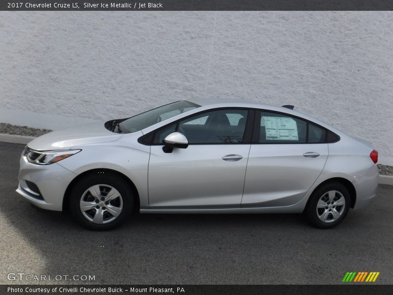 Silver Ice Metallic / Jet Black 2017 Chevrolet Cruze LS