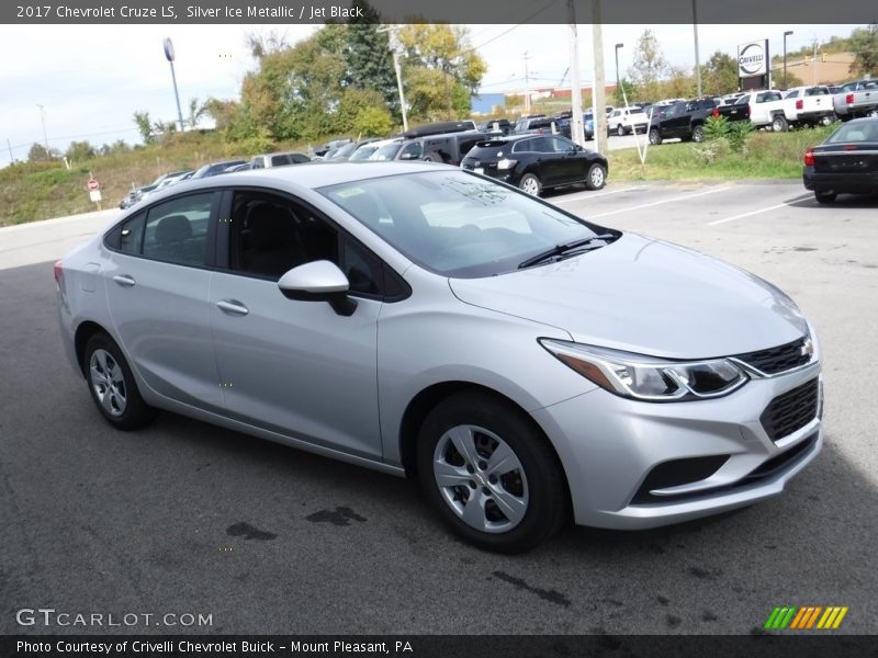 Silver Ice Metallic / Jet Black 2017 Chevrolet Cruze LS