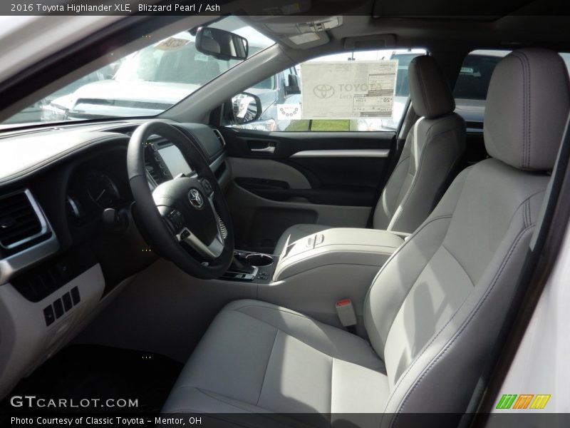 Blizzard Pearl / Ash 2016 Toyota Highlander XLE