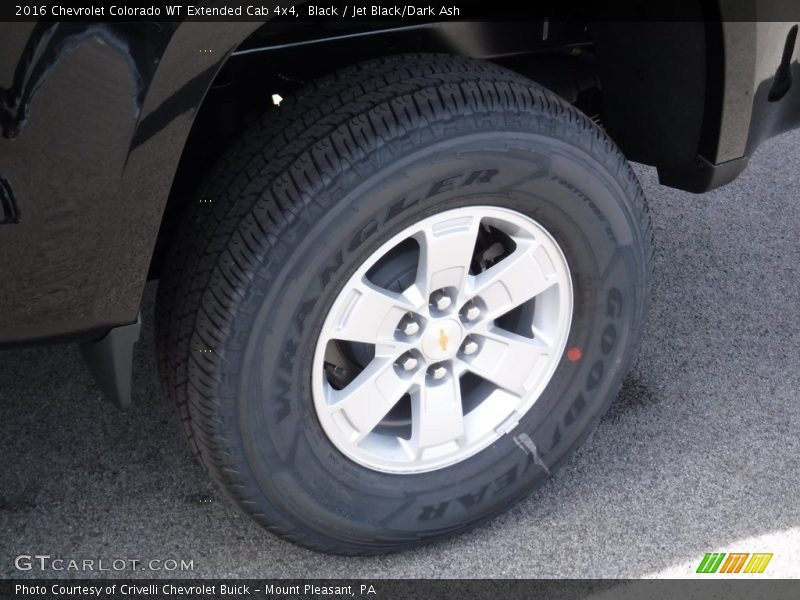 Black / Jet Black/Dark Ash 2016 Chevrolet Colorado WT Extended Cab 4x4