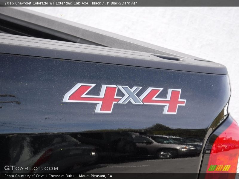 Black / Jet Black/Dark Ash 2016 Chevrolet Colorado WT Extended Cab 4x4