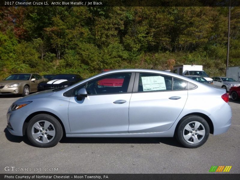 Arctic Blue Metallic / Jet Black 2017 Chevrolet Cruze LS