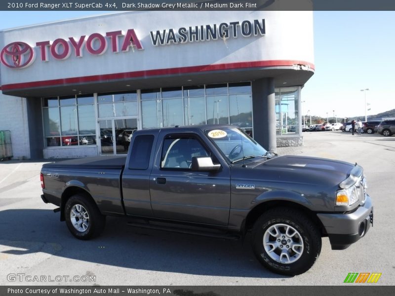 Dark Shadow Grey Metallic / Medium Dark Flint 2010 Ford Ranger XLT SuperCab 4x4