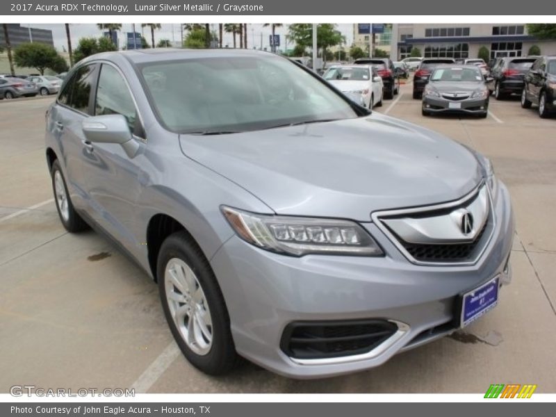 Lunar Silver Metallic / Graystone 2017 Acura RDX Technology