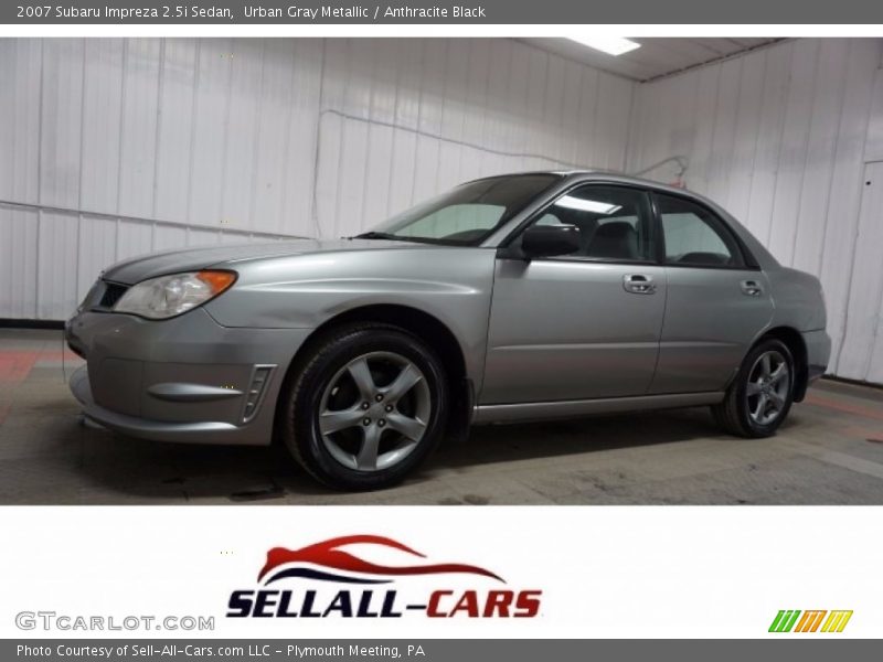 Urban Gray Metallic / Anthracite Black 2007 Subaru Impreza 2.5i Sedan