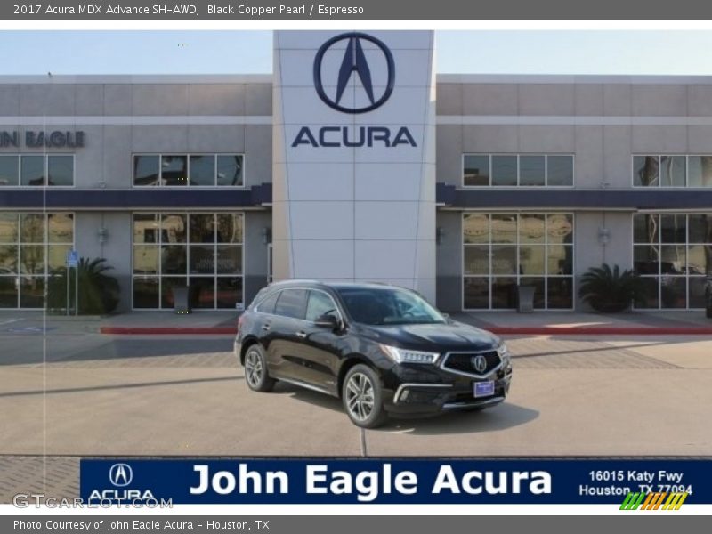 Black Copper Pearl / Espresso 2017 Acura MDX Advance SH-AWD