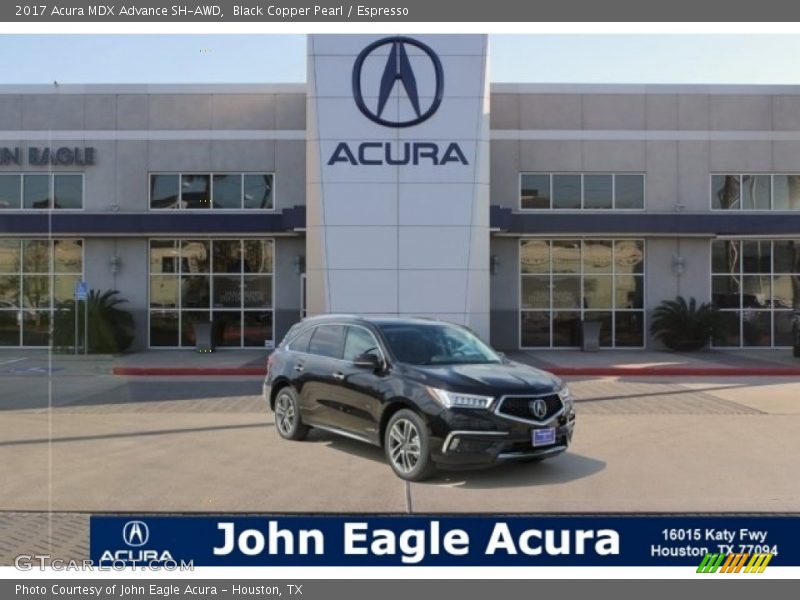 Black Copper Pearl / Espresso 2017 Acura MDX Advance SH-AWD