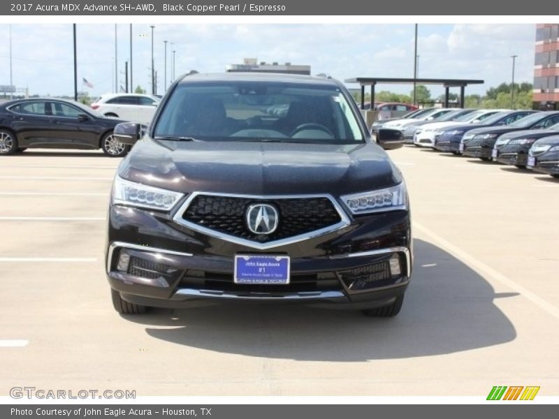 Black Copper Pearl / Espresso 2017 Acura MDX Advance SH-AWD