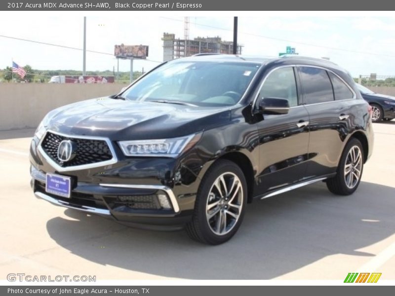 Black Copper Pearl / Espresso 2017 Acura MDX Advance SH-AWD