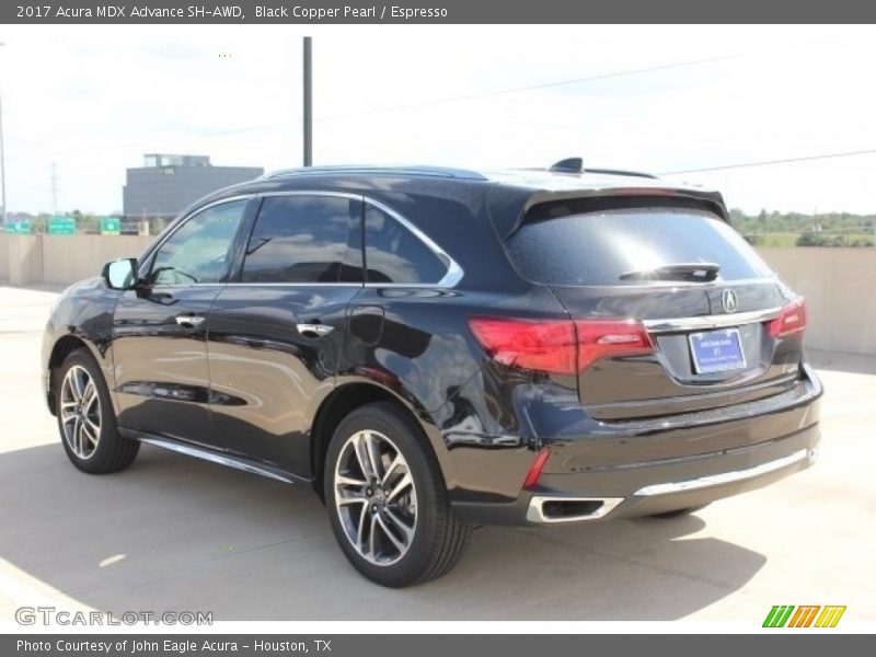 Black Copper Pearl / Espresso 2017 Acura MDX Advance SH-AWD