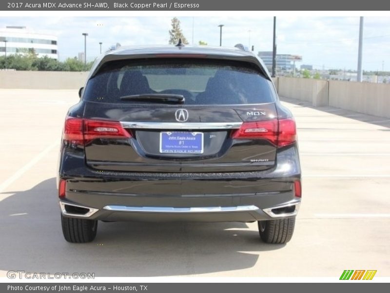 Black Copper Pearl / Espresso 2017 Acura MDX Advance SH-AWD