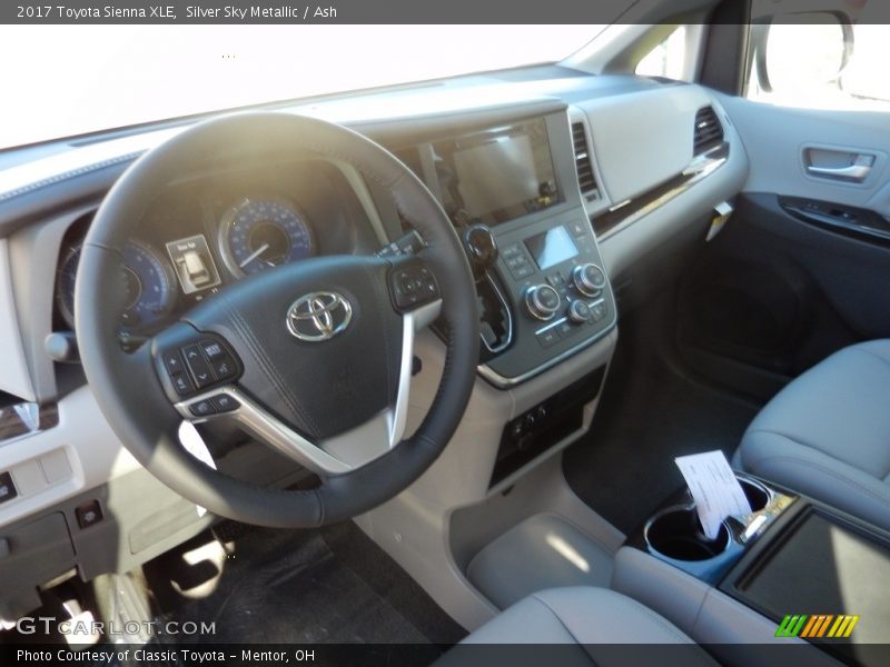 Silver Sky Metallic / Ash 2017 Toyota Sienna XLE