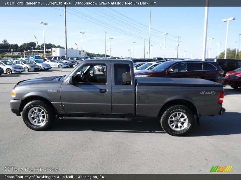 Dark Shadow Grey Metallic / Medium Dark Flint 2010 Ford Ranger XLT SuperCab 4x4