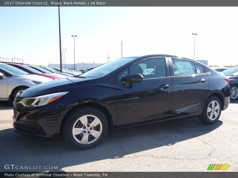 Mosaic Black Metallic / Jet Black 2017 Chevrolet Cruze LS