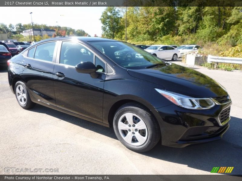 Mosaic Black Metallic / Jet Black 2017 Chevrolet Cruze LS