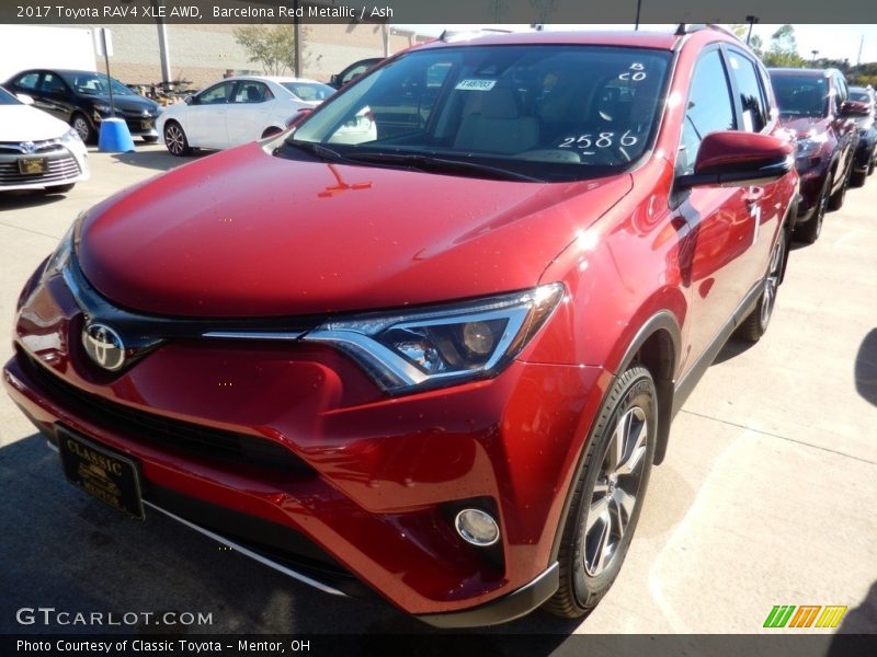 Barcelona Red Metallic / Ash 2017 Toyota RAV4 XLE AWD