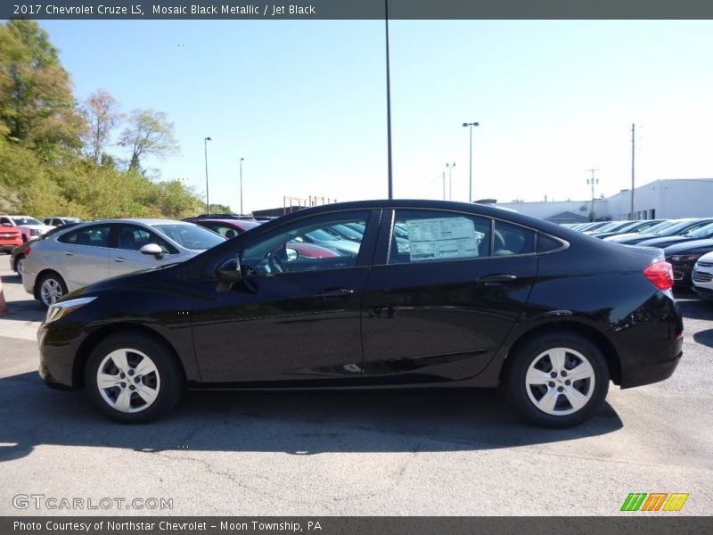 Mosaic Black Metallic / Jet Black 2017 Chevrolet Cruze LS