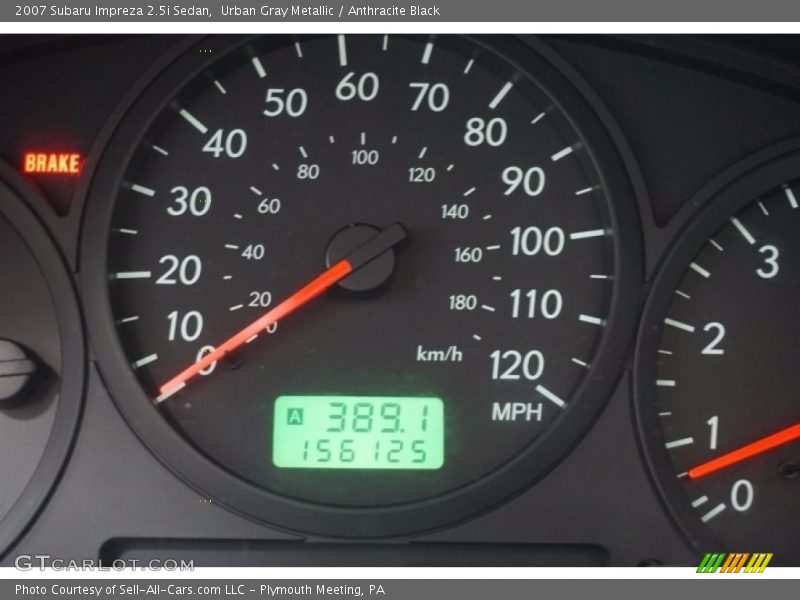 Urban Gray Metallic / Anthracite Black 2007 Subaru Impreza 2.5i Sedan