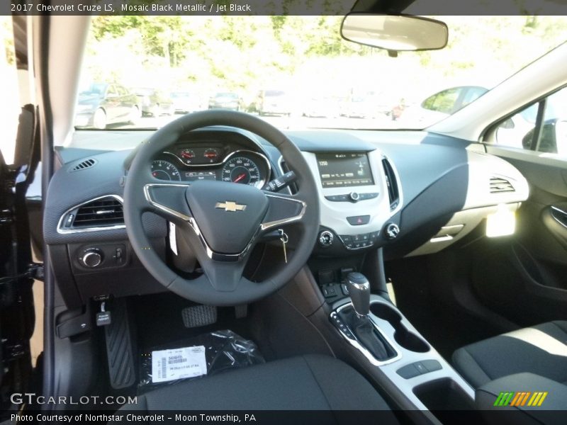 Mosaic Black Metallic / Jet Black 2017 Chevrolet Cruze LS