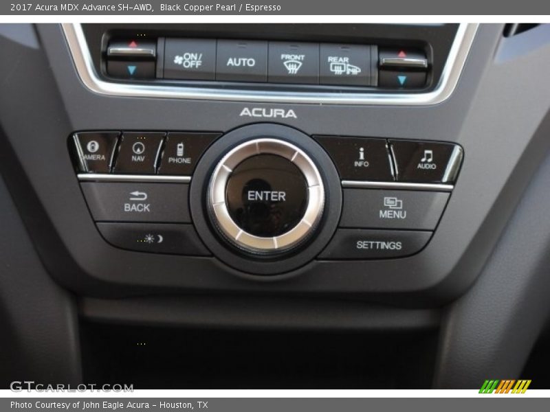 Controls of 2017 MDX Advance SH-AWD