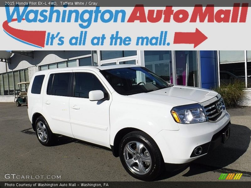 Taffeta White / Gray 2015 Honda Pilot EX-L 4WD